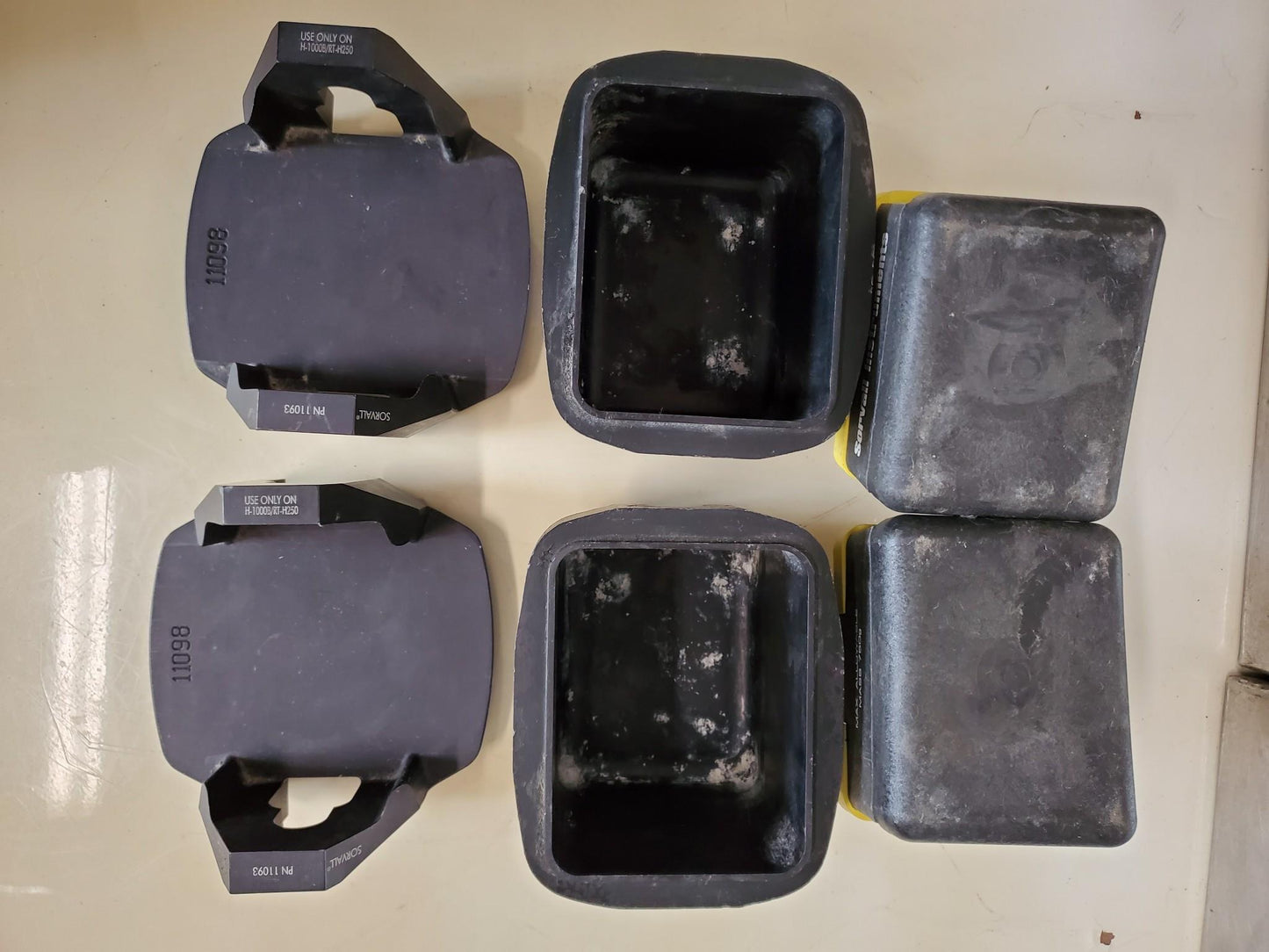 SORVALL H1000B ROTOR 11053 &two 11093 BUCKET 98100 INSERTS for RT6000 CENTRIFUGE