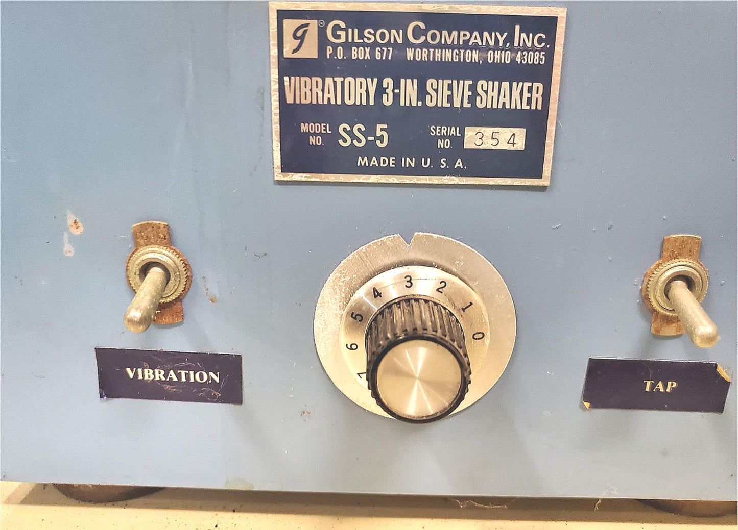 GILSON COMPANY SS-5 VIBRATORY 3-IN SIEVE SHAKER WATCH VIDEO FREE SHIPPING
