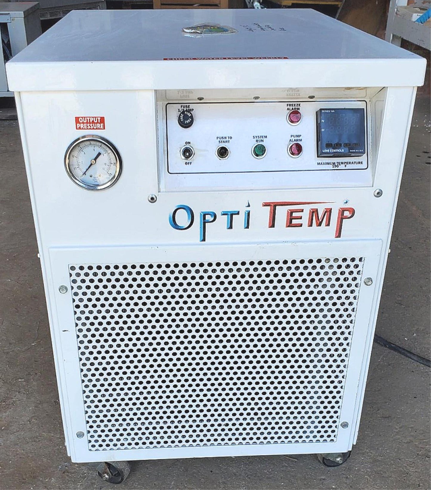 OPTI TEMP OTR-.5R HIGH TEMP 60.000 PSI CHILLER 1340WATTS 1,340 WATT WATCH VIDEO