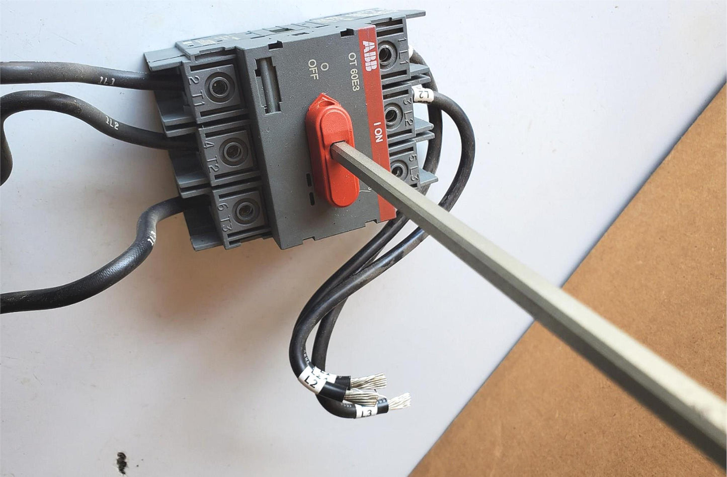 ABB OT-60E3 Disconnect Switch PLUS EXTRA HANDLE & SHAFT 60Amp FREE SHIPPING