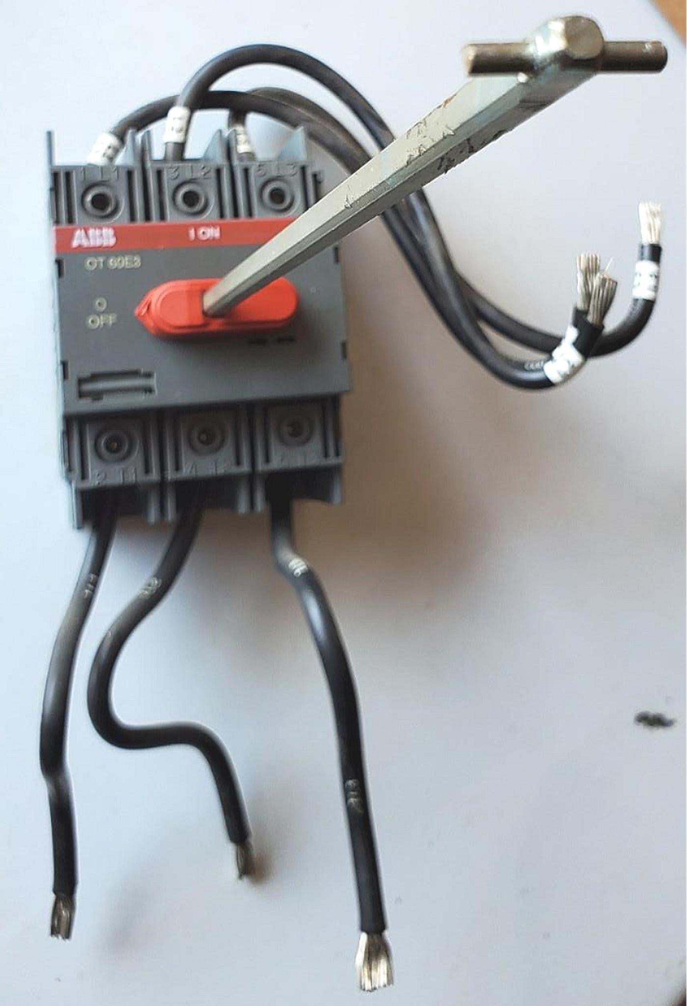 ABB OT-60E3 Disconnect Switch PLUS EXTRA HANDLE & SHAFT 60Amp FREE SHIPPING