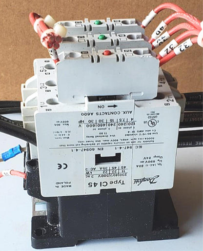 DANFOSS TYPE CI45 CONTACTOR & two 037H011 + 037H0112 Auxiliary Contacts FREESHIP