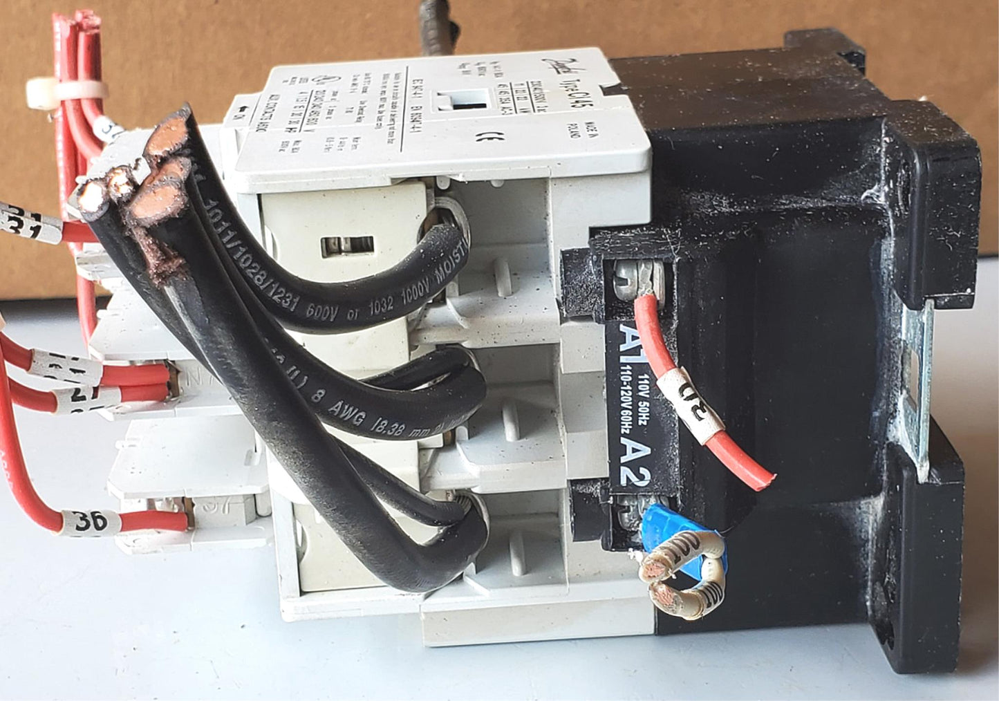 DANFOSS TYPE CI45 CONTACTOR & two 037H011 + 037H0112 Auxiliary Contacts FREESHIP