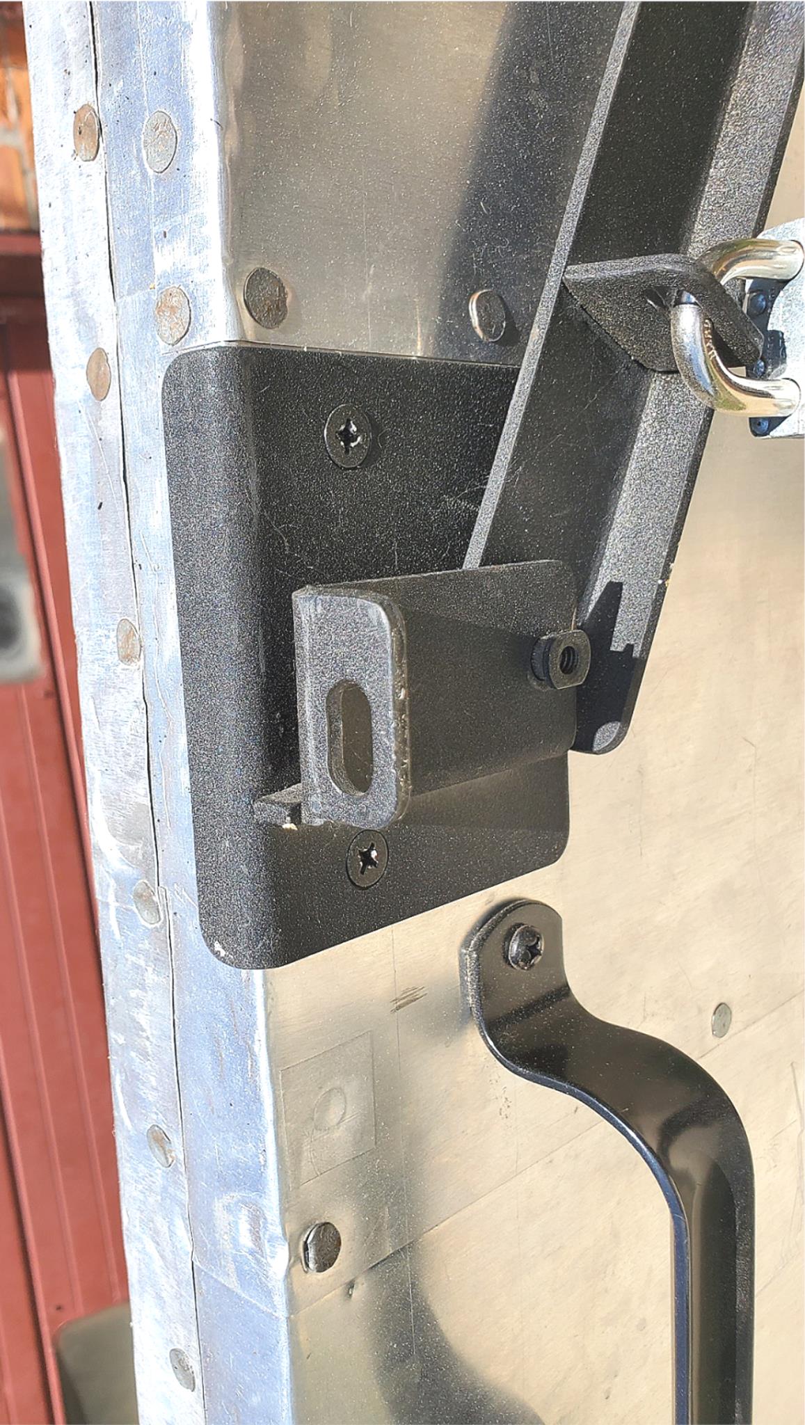 RARE VINTAGE HUGE 98"high x 72"wide HEAVY DUTY STEEL ARMORED BARN DOOR FREE SHIP