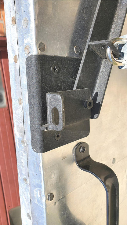 RARE VINTAGE HUGE 98"high x 72"wide HEAVY DUTY STEEL ARMORED BARN DOOR FREE SHIP