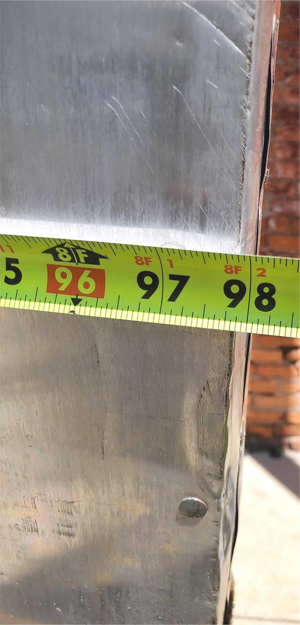 RARE VINTAGE HUGE 98"high x 72"wide HEAVY DUTY STEEL ARMORED BARN DOOR FREE SHIP