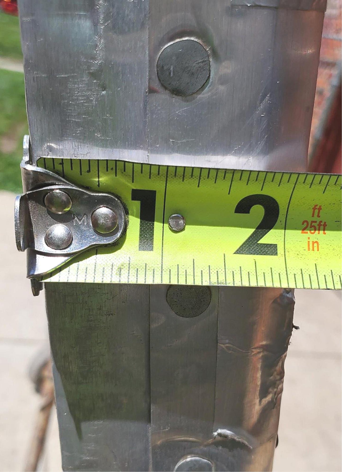 RARE VINTAGE HUGE 98"high x 72"wide HEAVY DUTY STEEL ARMORED BARN DOOR FREE SHIP