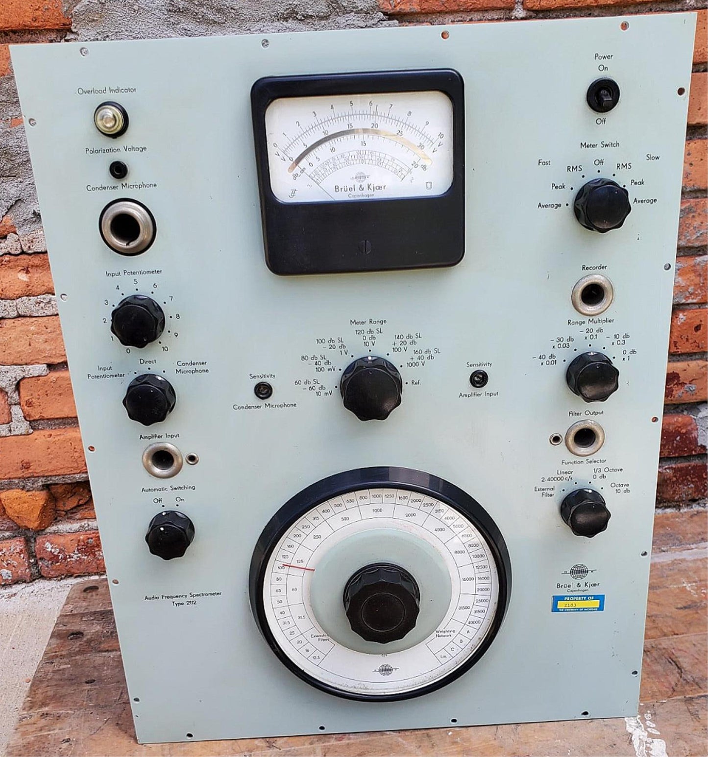 BRUEL & KUJAER 2113 AUDIO FREQUENCY SPECTROMETER FREE SHIPPING