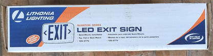 LITHONIA LIGHTING LQM S W3R 120/277 QUANTUM LED EMERGENCY EXIT SIGN FREESHIPPING