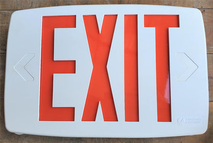LITHONIA LIGHTING LQM S W3R 120/277 QUANTUM LED EMERGENCY EXIT SIGN FREESHIPPING