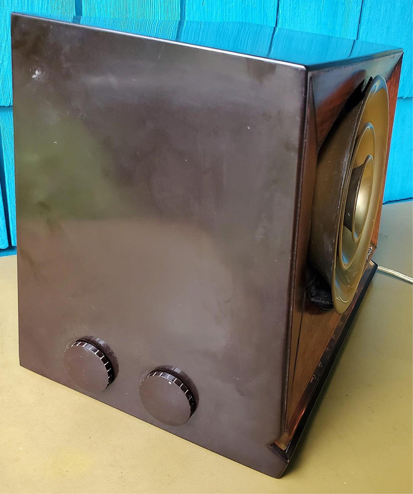 1949 VINTAGE BAKELITE RCA VICTOR 9-X-571 RADIO RESTORED WATCH VIDEO FREESHIPPING