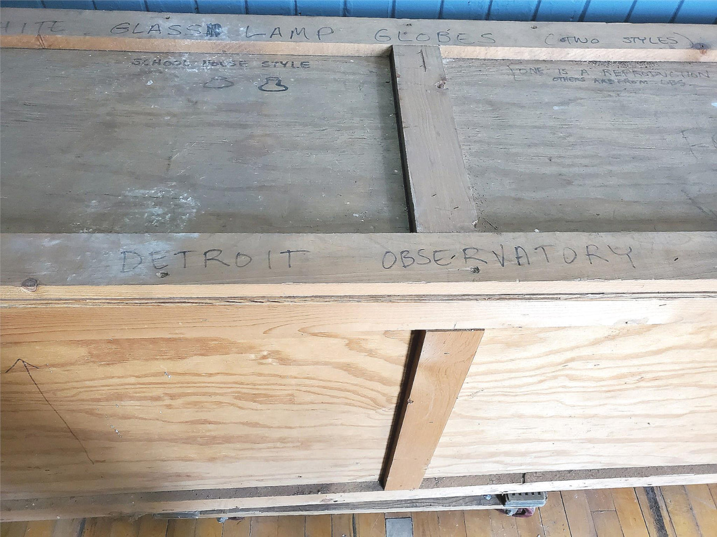 BIG 10 ART DECO 100Year MID CENTURY CLASSIC MILK LAMP GLOBE DETROIT OBSERVATORY