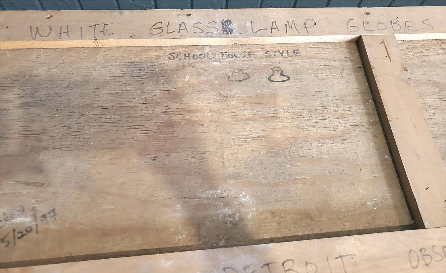 BIG 10 ART DECO 100Year MID CENTURY CLASSIC MILK LAMP GLOBE DETROIT OBSERVATORY