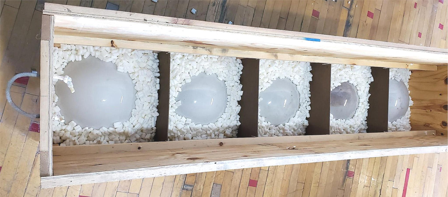 BIG 10 ART DECO 100Year MID CENTURY CLASSIC MILK LAMP GLOBE DETROIT OBSERVATORY