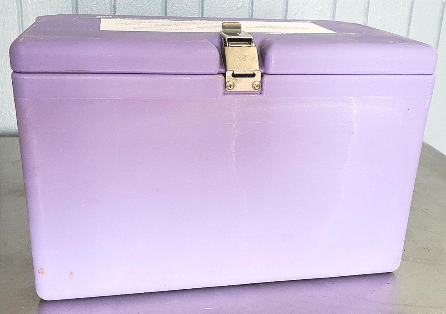 MEDIMMUNE WYETH INFLUENZA VACCINE CONTAINER STORAGE COLD BOX FREEZER 5°F = -15°C