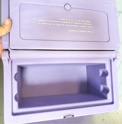 MEDIMMUNE WYETH INFLUENZA VACCINE CONTAINER STORAGE COLD BOX FREEZER 5°F = -15°C