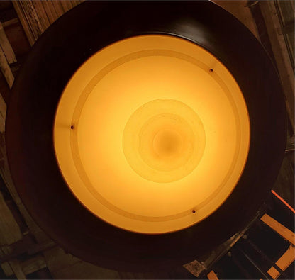 ANTIQUE 100year ART DECO MID CENTURY CHANDELIER OPAL MILK GLASS INDUSTRIAL LIGHT