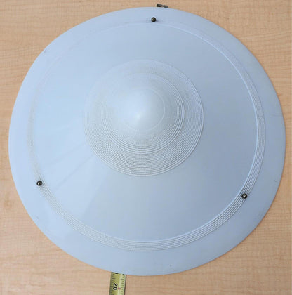 ANTIQUE 100year ART DECO MID CENTURY CHANDELIER OPAL MILK GLASS INDUSTRIAL LIGHT