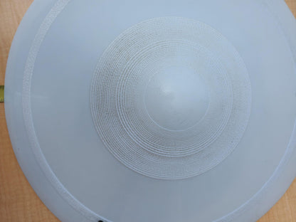 ANTIQUE 100year ART DECO MID CENTURY CHANDELIER OPAL MILK GLASS INDUSTRIAL LIGHT