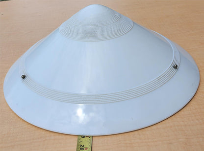 ANTIQUE 100year ART DECO MID CENTURY CHANDELIER OPAL MILK GLASS INDUSTRIAL LIGHT