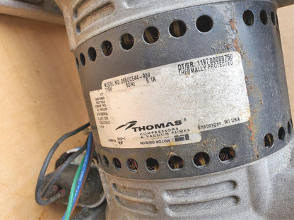 THOMAS 2650CE44-989 PISTON AIR COMPRESSOR VACUUM PUMP WATCH VIDEO FREE SHIP