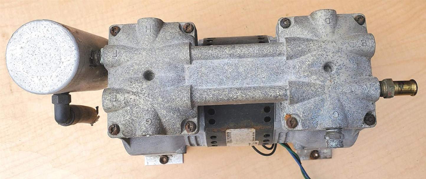 THOMAS 2650CE44-989 PISTON AIR COMPRESSOR VACUUM PUMP WATCH VIDEO FREE SHIP