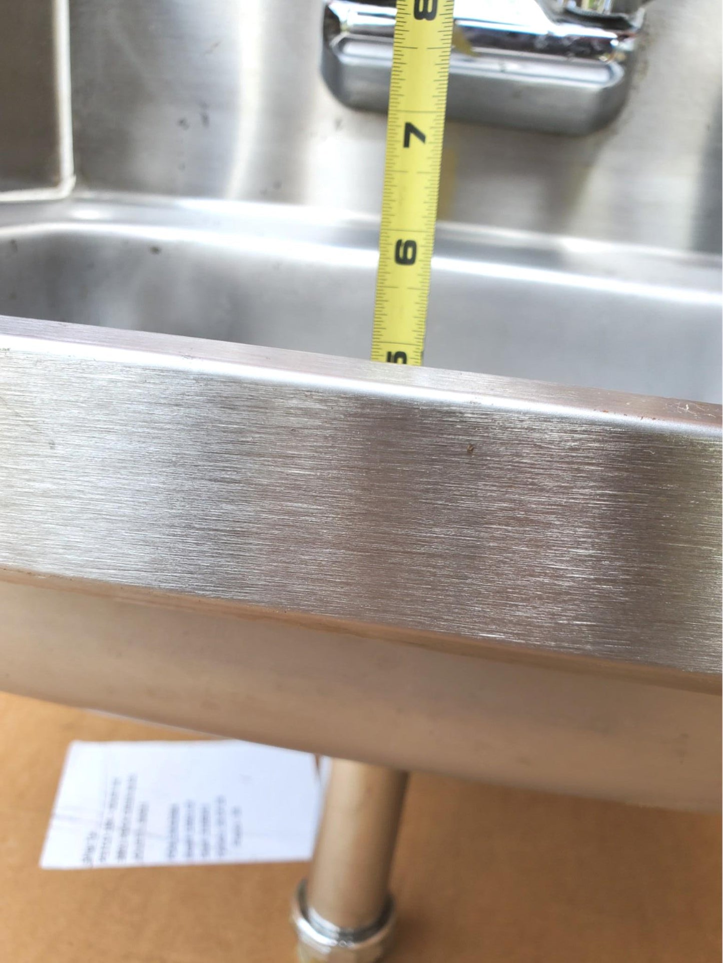 JOHN BOOS 17 x 15.5 x 5 ST STEEL COMMERCIAL SINK with HOT & COLD FAUCET FREESHIP