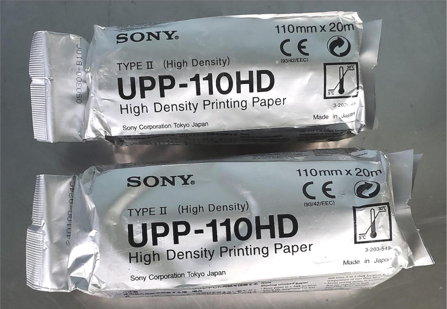 2 ROLLS of BRAND NEW SEALED SONY UPP-110HD VIDEO GRAPHIC PRINTER PAPER FREE SHIP