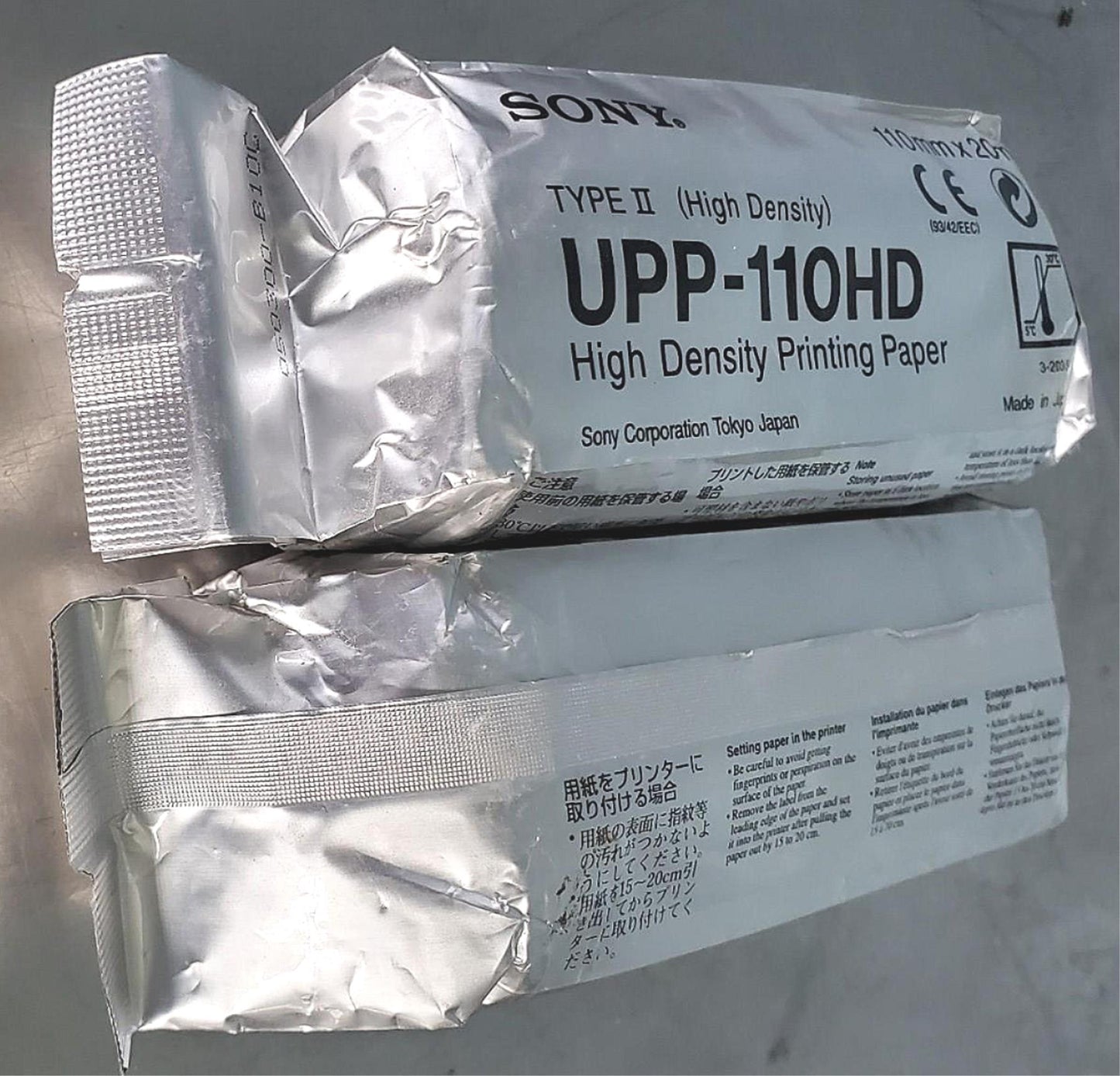 2 ROLLS of BRAND NEW SEALED SONY UPP-110HD VIDEO GRAPHIC PRINTER PAPER FREE SHIP