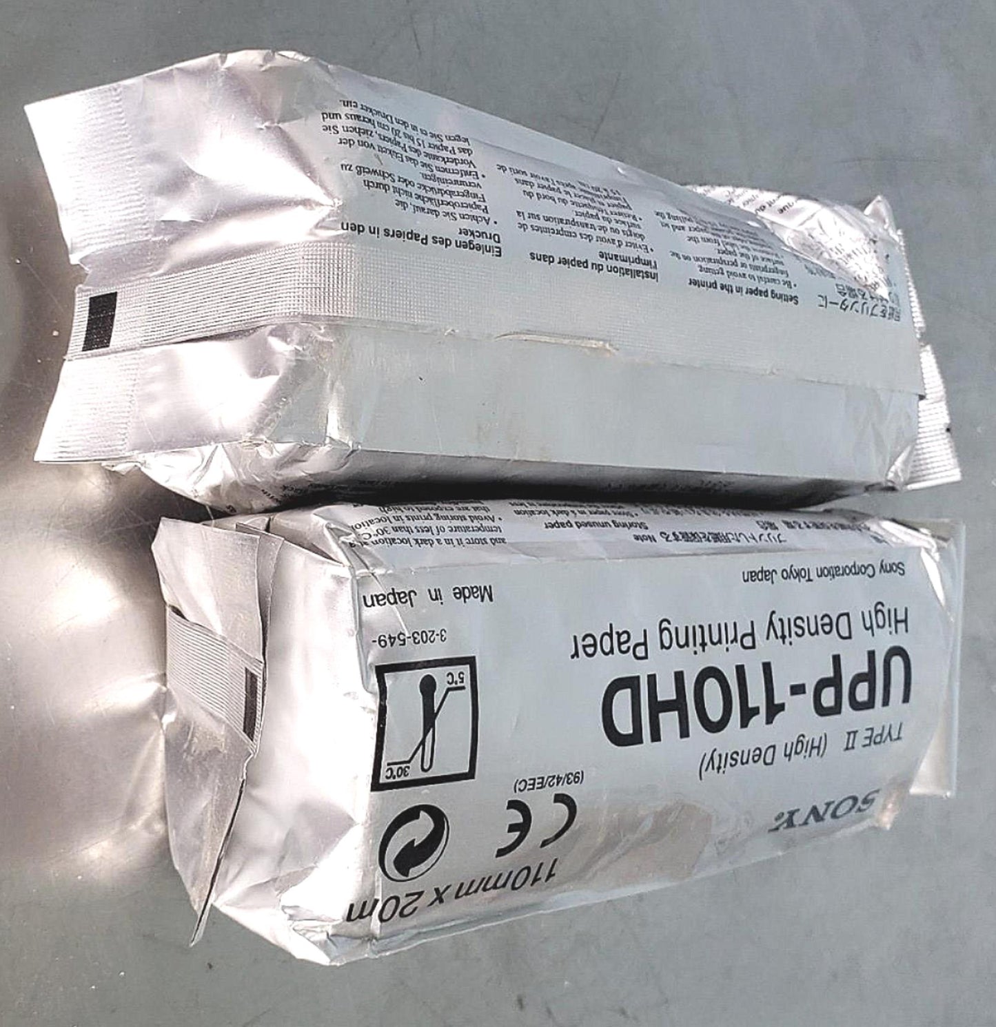2 ROLLS of BRAND NEW SEALED SONY UPP-110HD VIDEO GRAPHIC PRINTER PAPER FREE SHIP