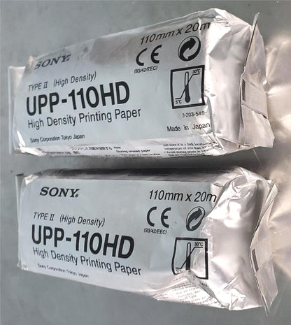 2 ROLLS of BRAND NEW SEALED SONY UPP-110HD VIDEO GRAPHIC PRINTER PAPER FREE SHIP