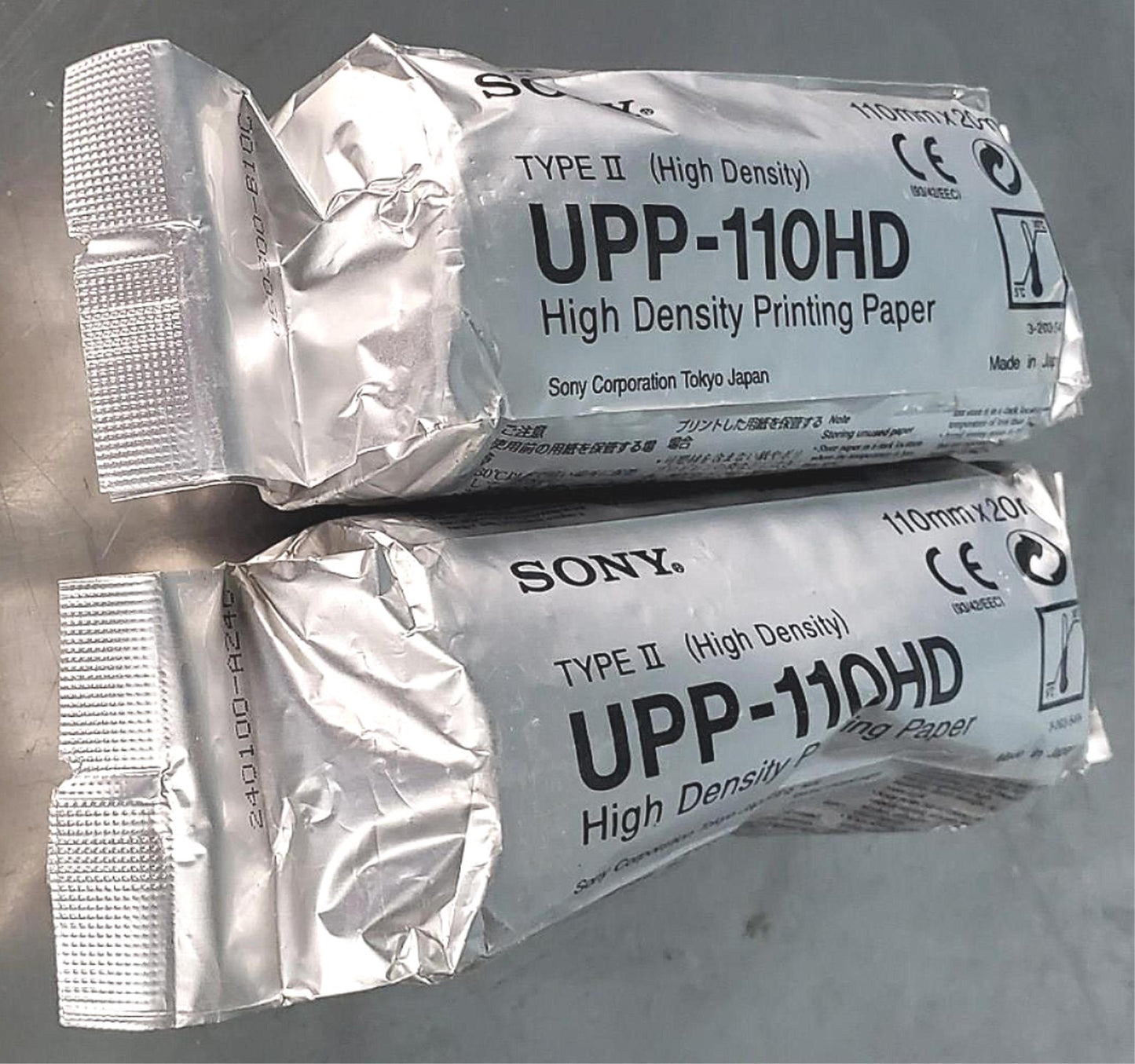 2 ROLLS of BRAND NEW SEALED SONY UPP-110HD VIDEO GRAPHIC PRINTER PAPER FREE SHIP