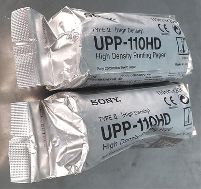 2 ROLLS of BRAND NEW SEALED SONY UPP-110HD VIDEO GRAPHIC PRINTER PAPER FREE SHIP