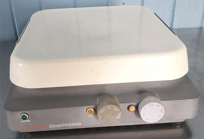 BIG 10”x10” CORNING PC-520 HOT PLATE STIRRER 120VAC WATCH VIDEO FREE SHIPPING