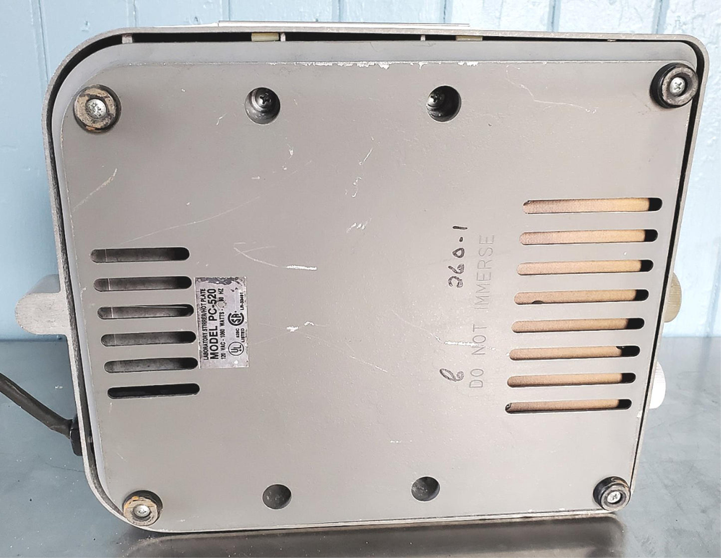 BIG 10”x10” CORNING PC-520 HOT PLATE STIRRER 120VAC WATCH VIDEO FREE SHIPPING