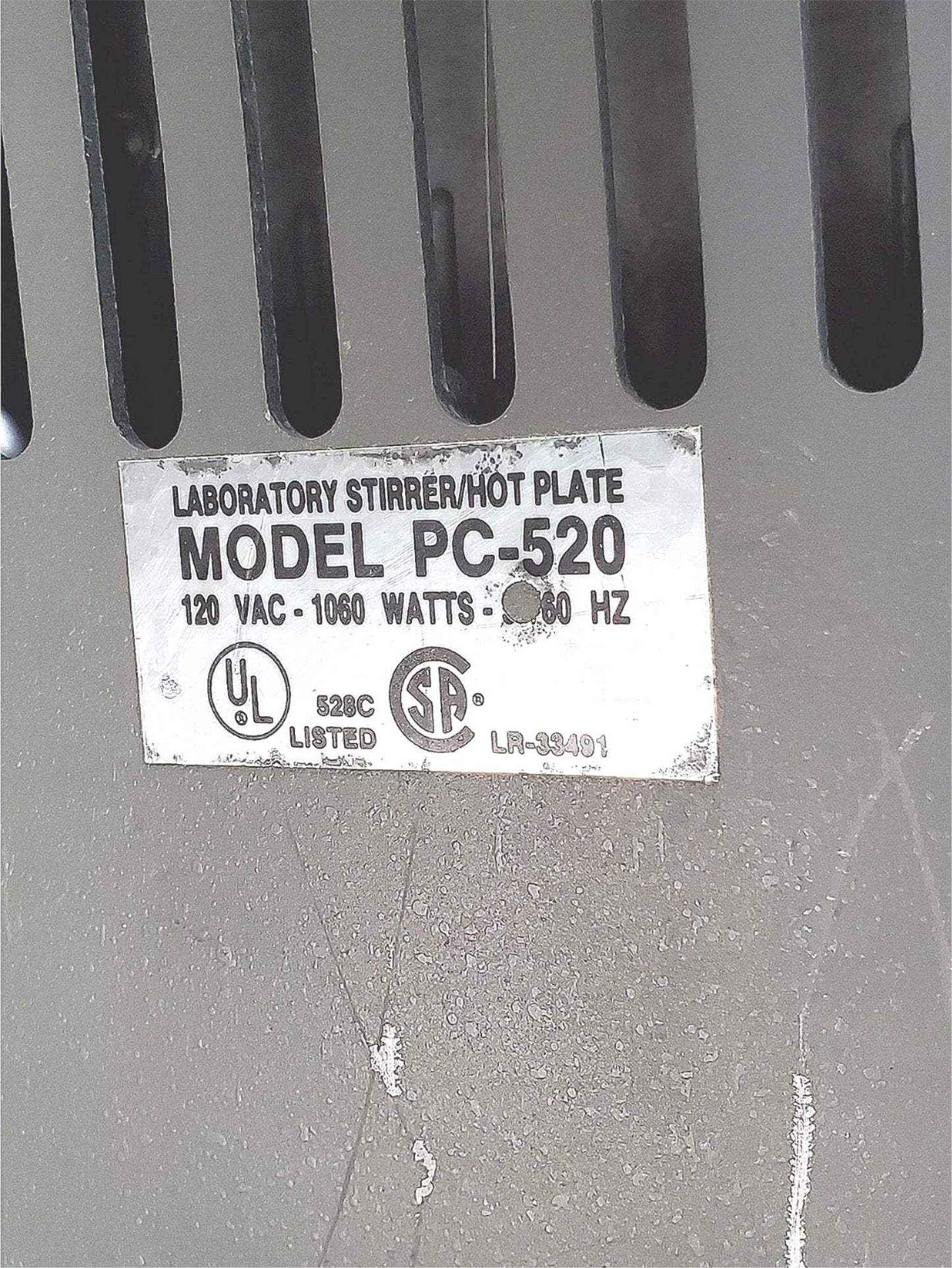 BIG 10”x10” CORNING PC-520 HOT PLATE STIRRER 120VAC WATCH VIDEO FREE SHIPPING