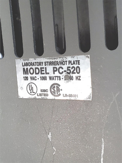 BIG 10”x10” CORNING PC-520 HOT PLATE STIRRER 120VAC WATCH VIDEO FREE SHIPPING