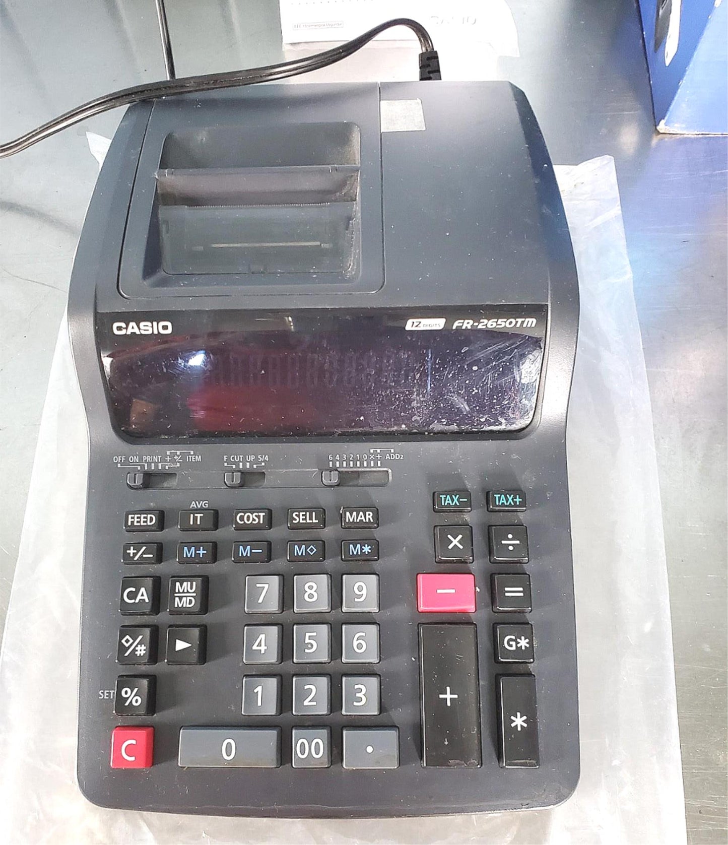CASIO FR-2650TM DESKTOP CALCULATOR STORE DISPLAY withMANUAL 100%TESTED FREE SHIP