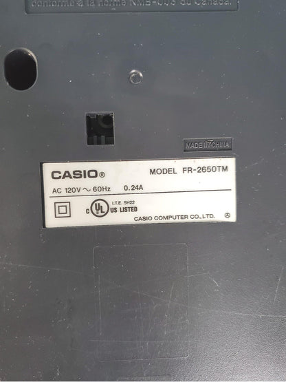 CASIO FR-2650TM DESKTOP CALCULATOR STORE DISPLAY withMANUAL 100%TESTED FREE SHIP