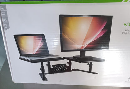 ALLSOP ERGOTWIN DUAL MONITOR LAPTOP STAND TABLE FURNITURE FREE SHIP