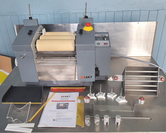 EXAKT 80 THREE ROLL MILL 3 PHASE 100%GUARANTEEDWORKING 90 DAY WARRANTY FREE SHIP