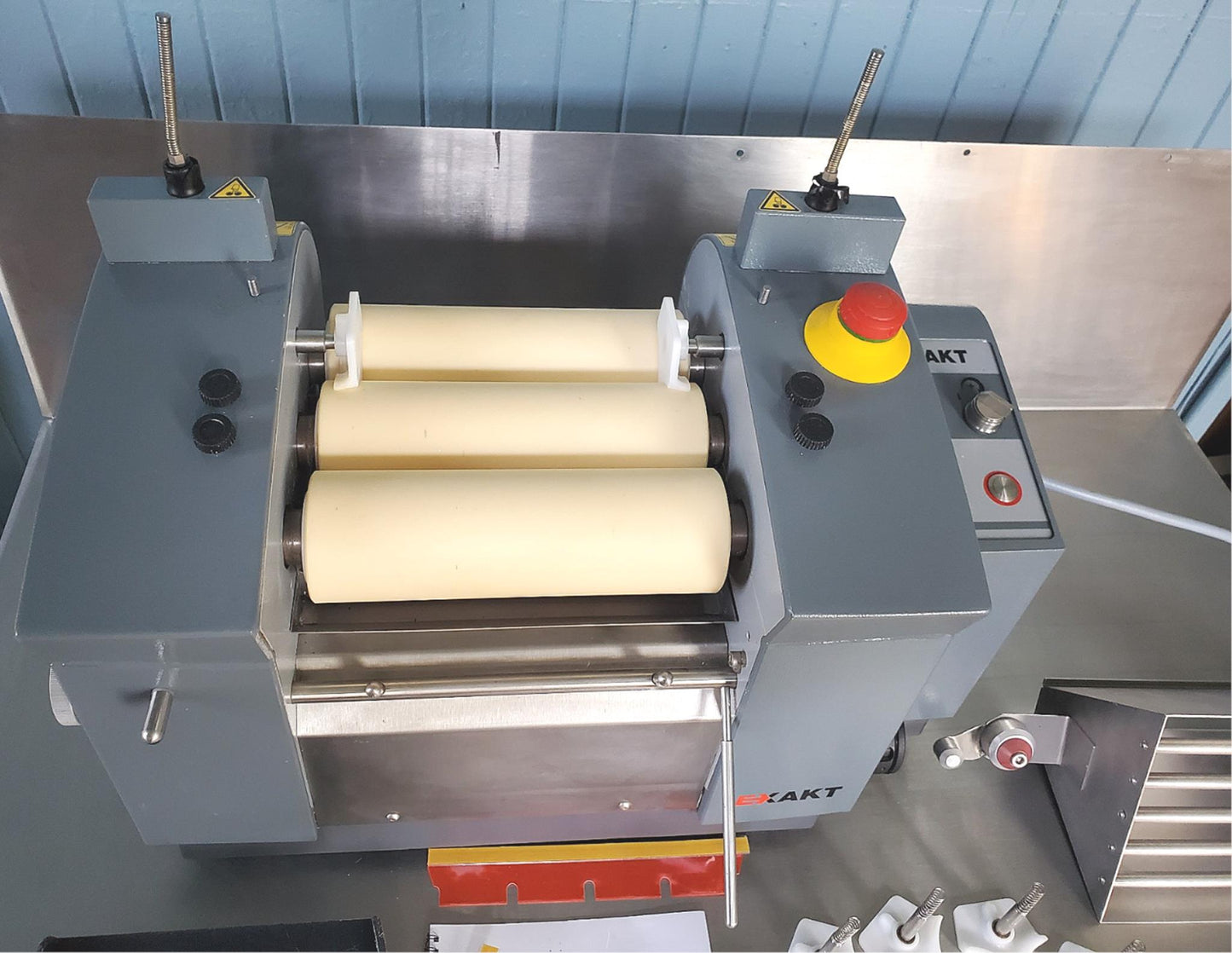 EXAKT 80 THREE ROLL MILL 3 PHASE 100%GUARANTEEDWORKING 90 DAY WARRANTY FREE SHIP