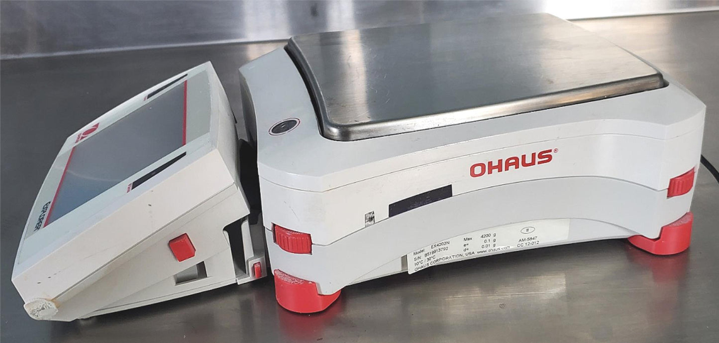 OHAUS EX4202N EXPLORER BALANCE LAB SCALE 90-DAY-WARRANTY WATCH VIDEO FREE SHIP