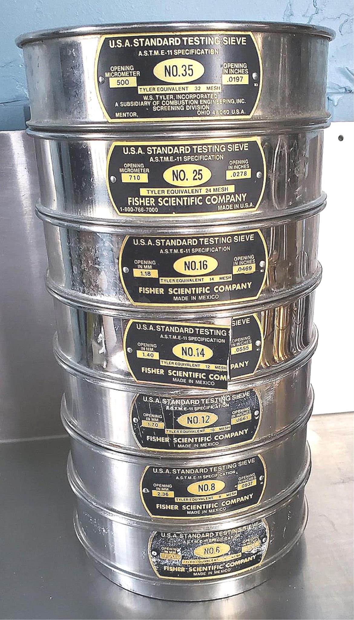 CSC SIEVE SHAKER with 7 FISHER TYLER USA STANDARD 6 8 12 14 16 25 35 WATCH VIDEO