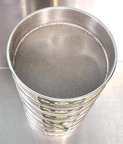 7 FISHER SCI TYLER USA STANDARD 6, 8, 12, 14, 16, 25 & 35 TEST SIEVEs FREE SHIP