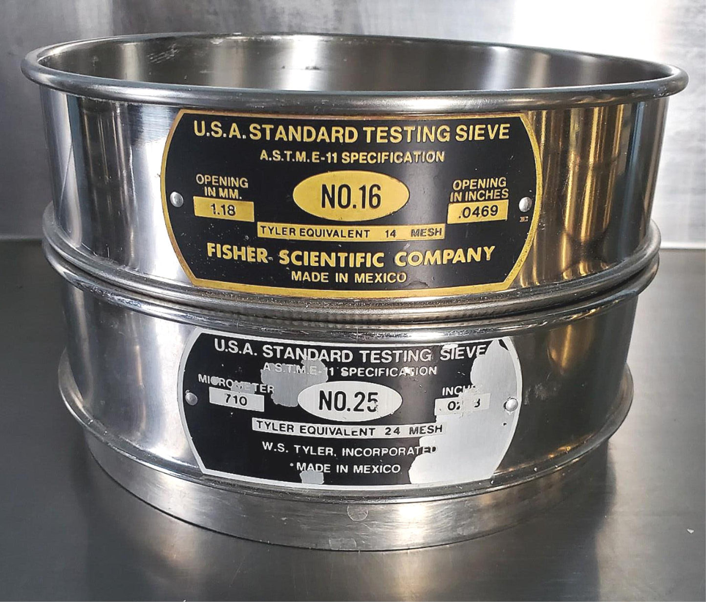 USA STANDARD SIEVE 16 / 25 FREE SHIP