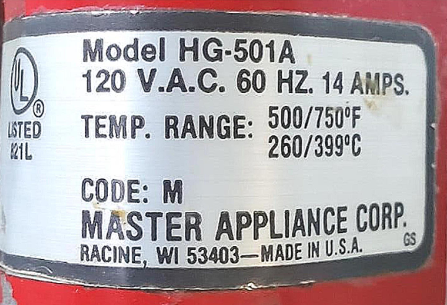 MASTER APPLIANCE HG-501A MULTIPLE USE HEAVY DUTY HEAT GUN WATCH VIDEO FREE SHIP