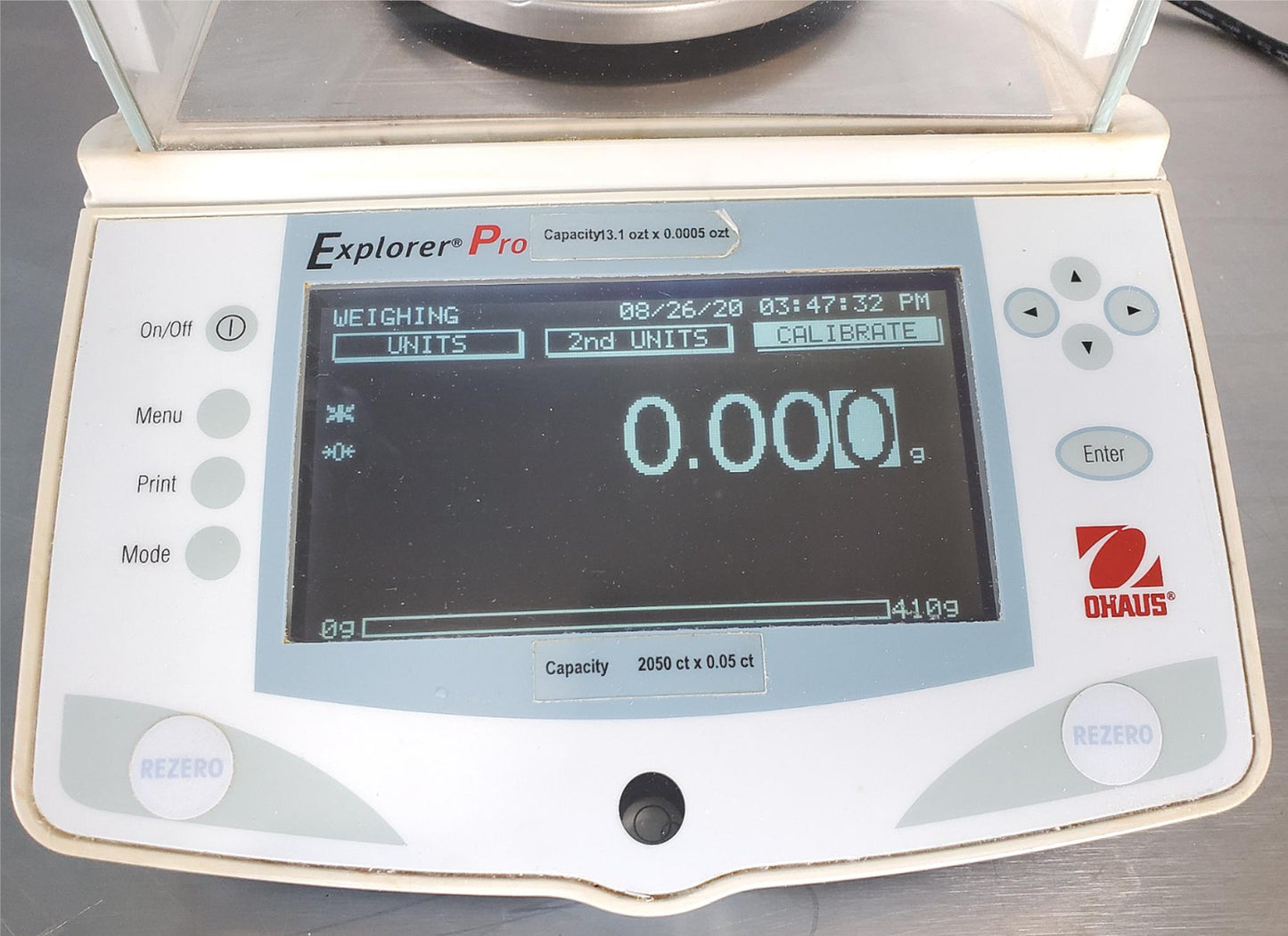 OHAUS Model EP413DCN EXPLORER PRO BALANCE 410 g x 0.001 g WATCH VIDEO FREE SHIP