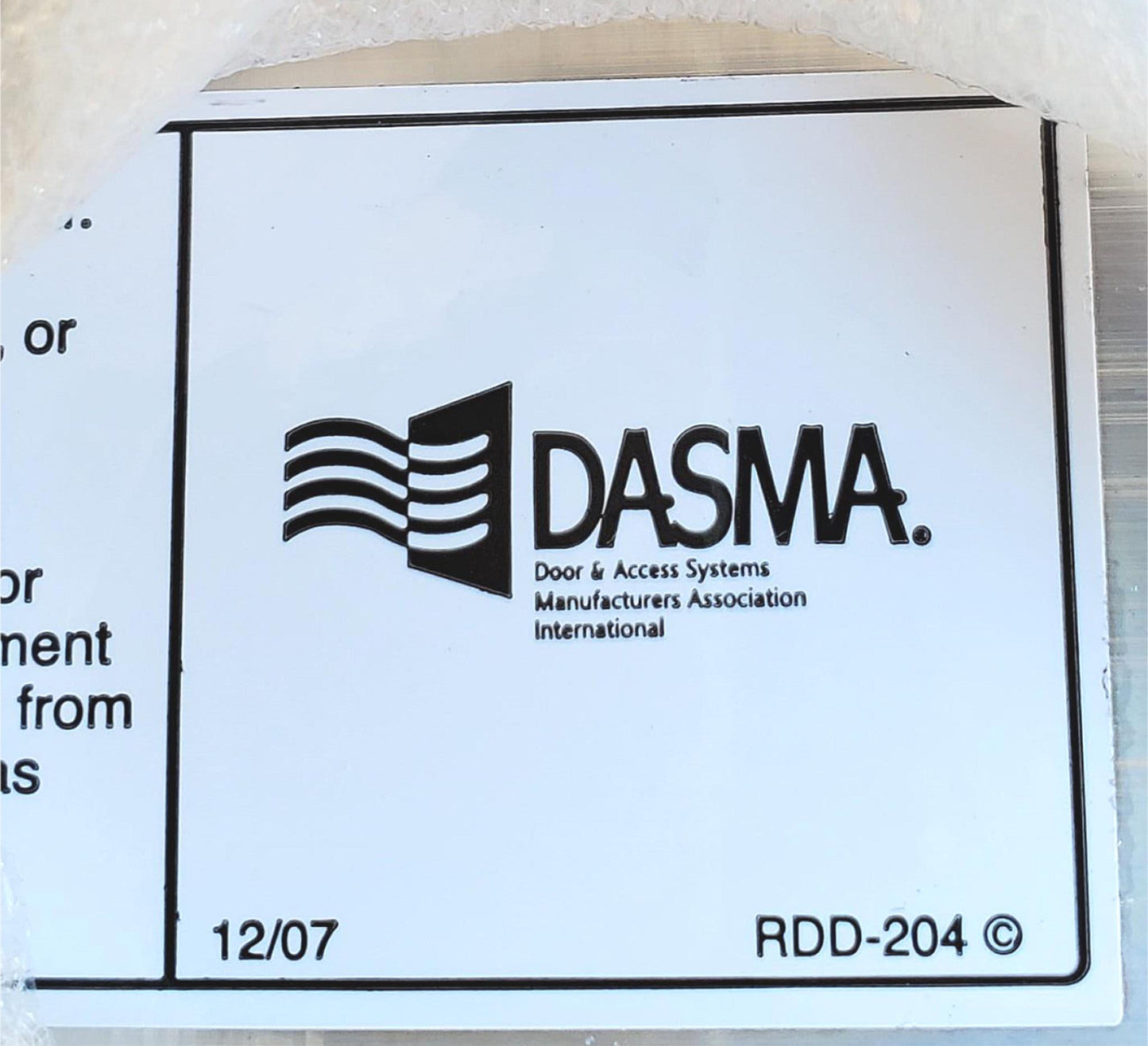 JANUS 3.3' FOOT ALUMINUM ROLLING DOOR 90-DAY-WARRANTY WATCH VIDEO FREE SHIP