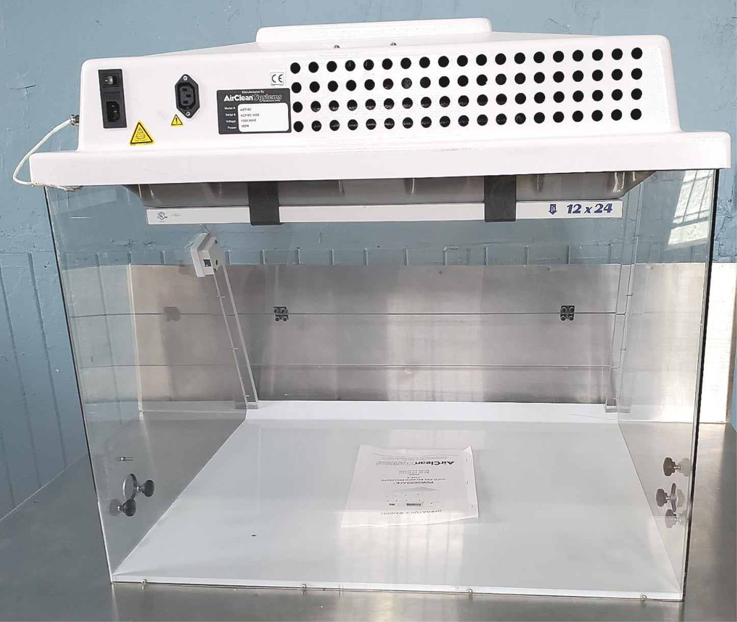 AIRCLEAN AC710C POWDERSAFE DUCTLESS BALANCE ENCLOSURE TESTED WATCHVIDEO FREESHIP